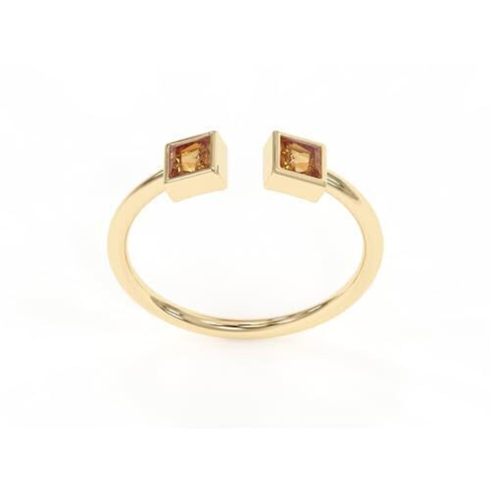 5684 Citrine Rings, 18K Gold Rings Teen Girls That Don't Tarnish - Real 925